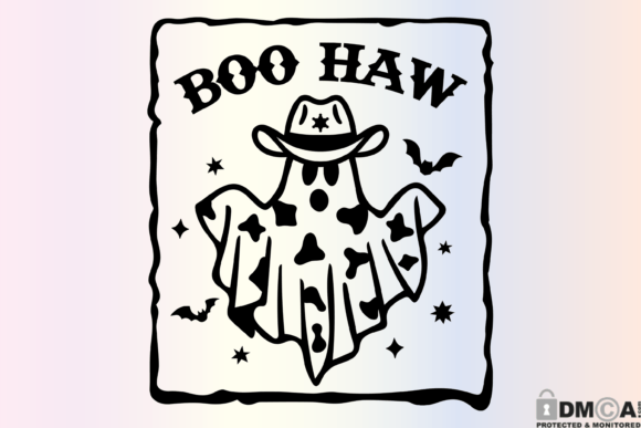 Boo Haw SVG Funny Ghost Halloween PNG Review