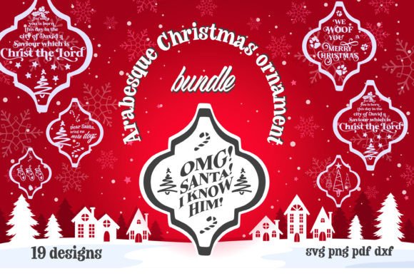 BUNDLE Christmas Retro Ornament Svg Png Review