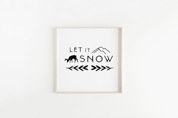Let It Snow Nordic Svg Christmas Retro Review