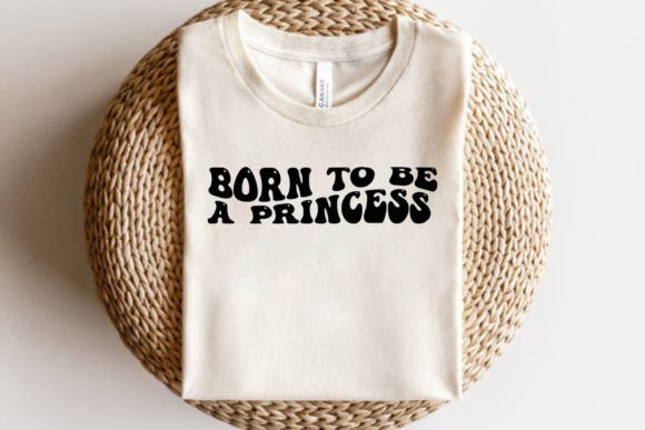 Retro Baby SVG Design: Born to Be a Pr