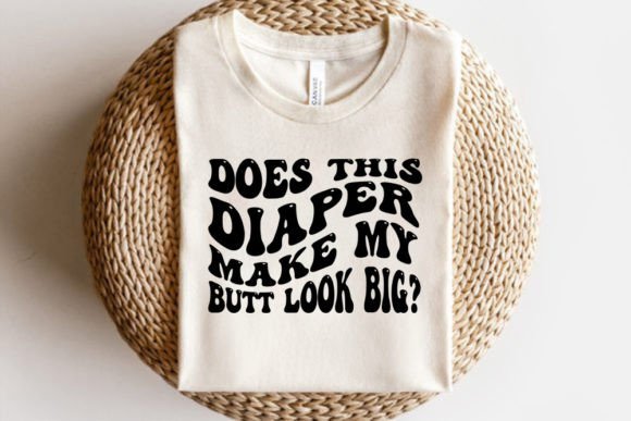 Retro Baby SVG Design, Does This Diape