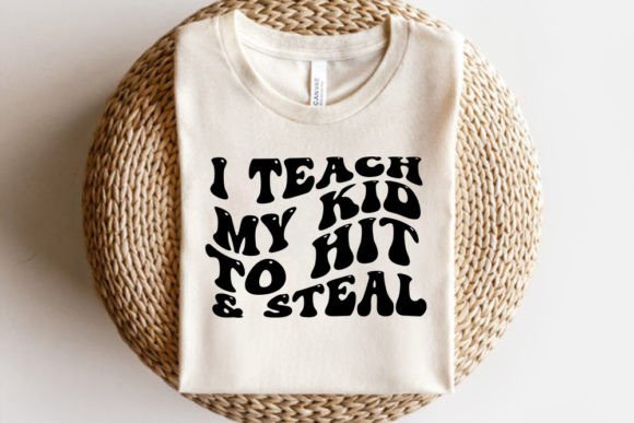 Retro Baseball SVG Design, I Teach My