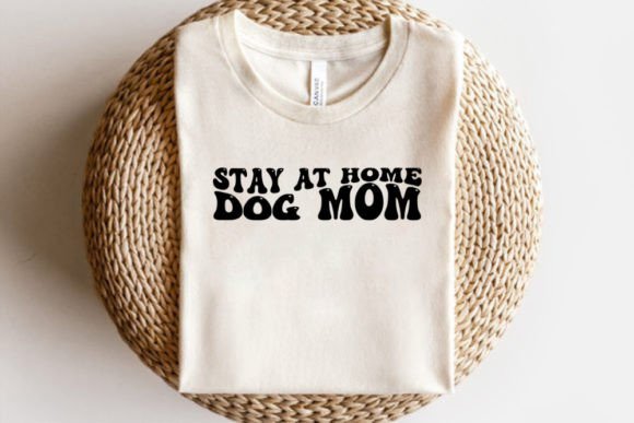 Retro Dog SVG Design, Stay at Home