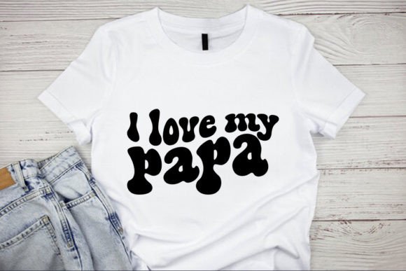 Retro Father s Day Svg Design, I Love M