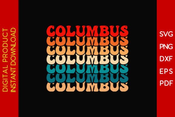 Retro Vintage Columbus SVG Design Shirt