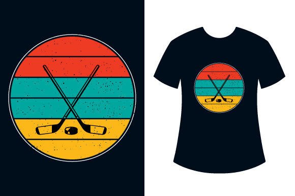 Retro Vintage Hockey T-Shirt Designs